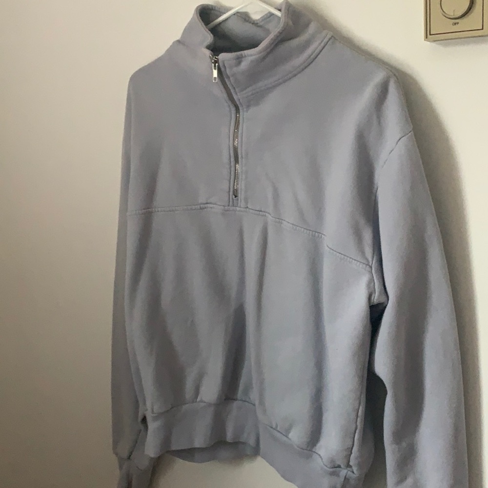 Blue Brandi Melville quarter zip